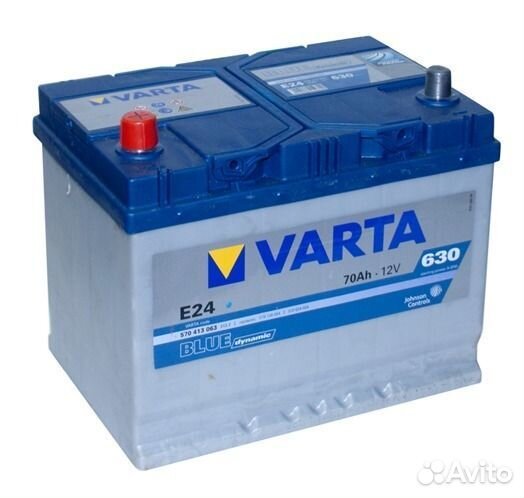 70 А/ч Аккумулятор Varta Asia Blue Dynamic E24