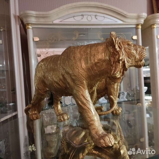 Статуэтки тигра и тигрицы интерьерные