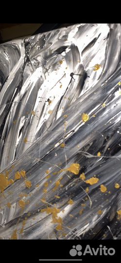 Картина русной работы, акрил