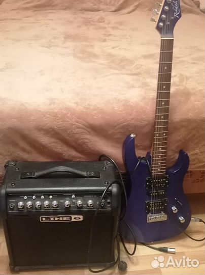 Гитарный комбоусилитель и электрогитара