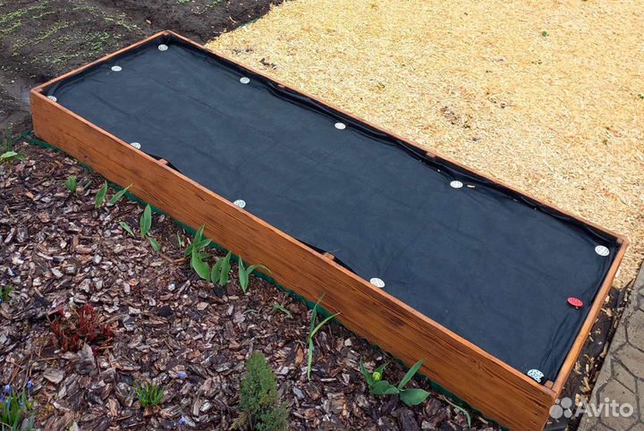 Высокие грядки из дерева