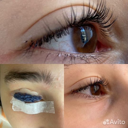 Ламинирование и окрашивание ресниц и бровей