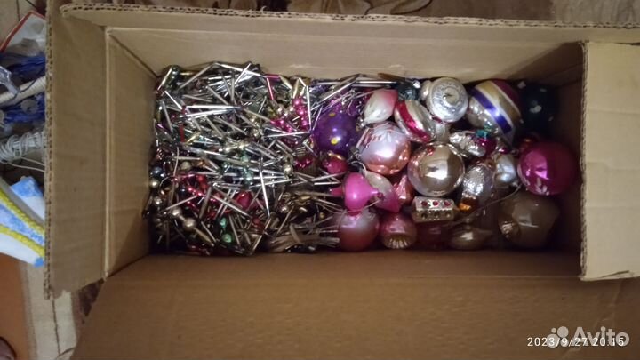 Новогодние ёлочные игрушки из стекла СССР