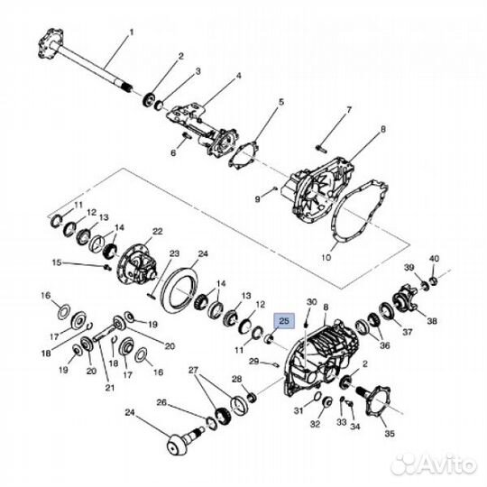 Подшипник переднего моста Chevrolet Tahoe 26041515