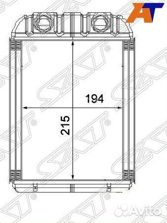 Радиатор отопителя салона audi Q7 05-15, porsche c
