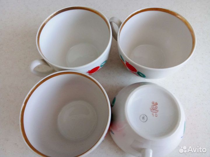 Чайная посуда СССР (з-д Красный фарфорист и др.)