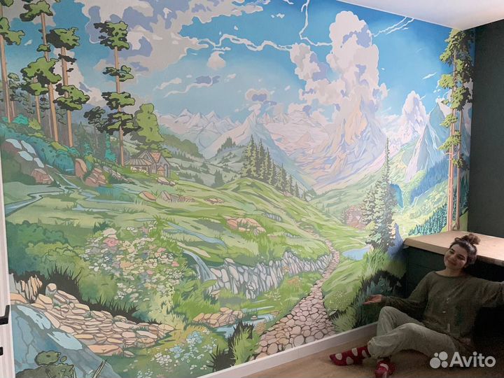 Роспись стен, картины на заказ