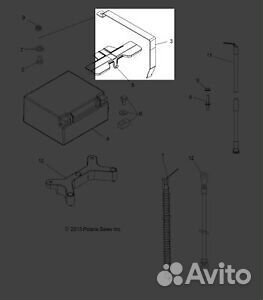 Скоба /brkt-battery strap 18A-H 5253372