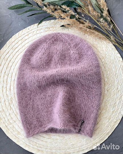 Шапка бини, берет из пуха норки