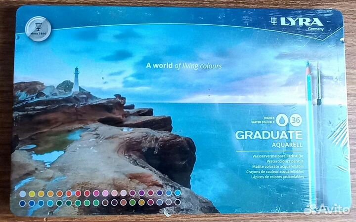Цветные акварельные карандаши lyra