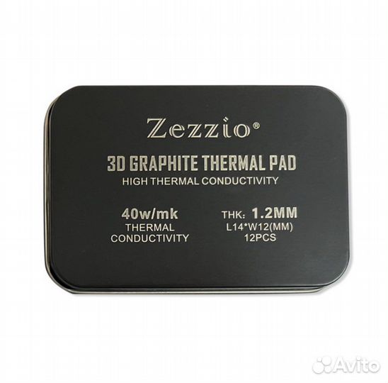 Zezzio графитовые термопрокладки 1.2 mm 40 Вт/Мк