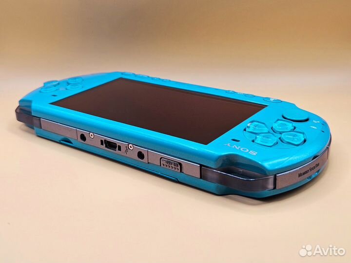 Sony PSP 3008 бирюзовая, 500 игр, 128gb