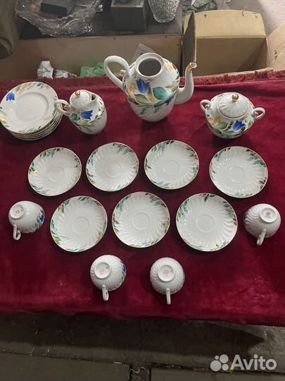 Кофейный сервиз лфз колокольчики СССР