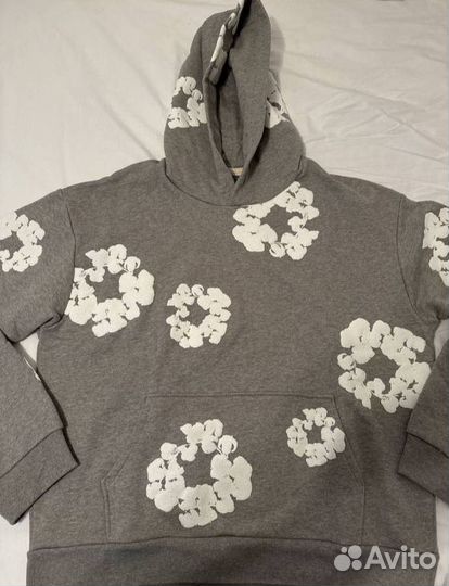 Denim tears худи серое (Оригинал)