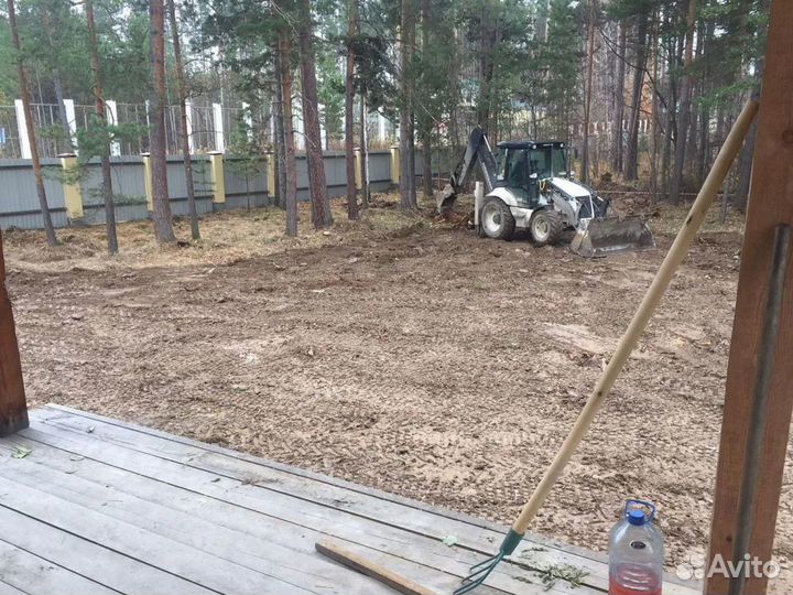 Расчистка участка. Корчевание, удаление деревьев