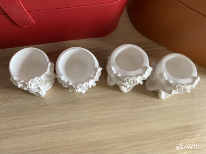 Кашпо из гипса девочка