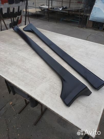 Накладки на пороги mitsubishi lancer 10