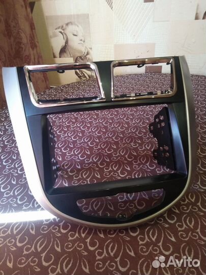 Рамка для 2 din магнитолы hyundai solaris