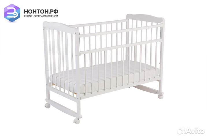 Кроватка детская Белла белая