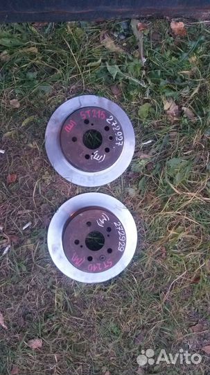 Тормозной диск тойота калдина задний, пара