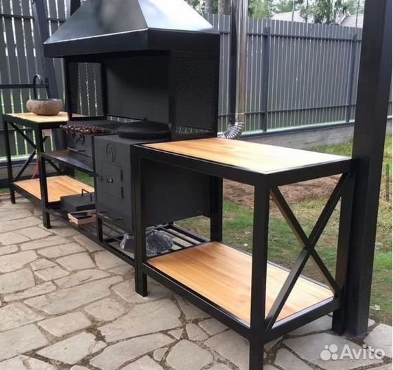 Мангальная зона и беседка