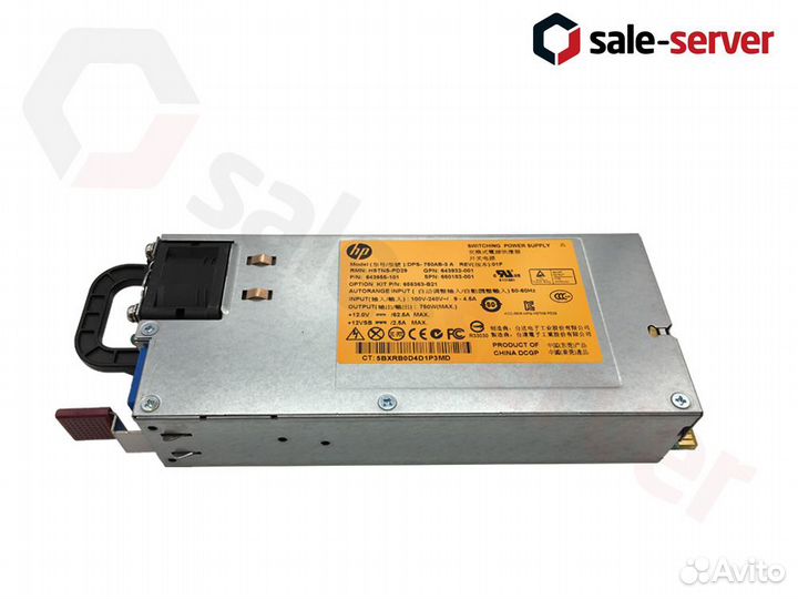 Блок питания HP 750W для Gen8