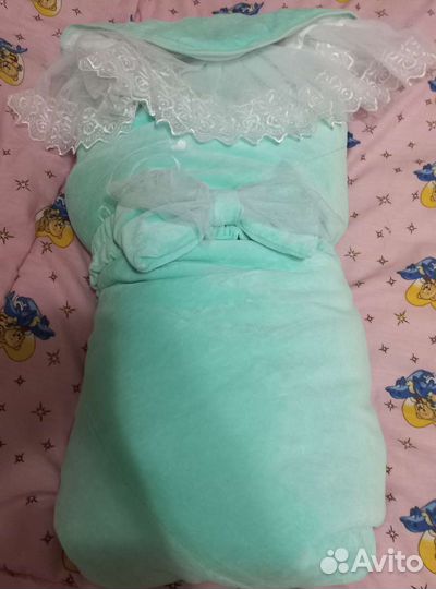 Конверт тёплый зимний на выписку