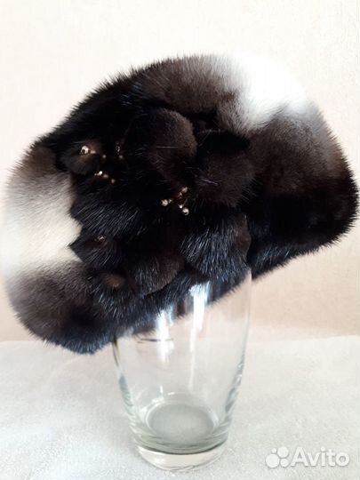 Женский норковый берет