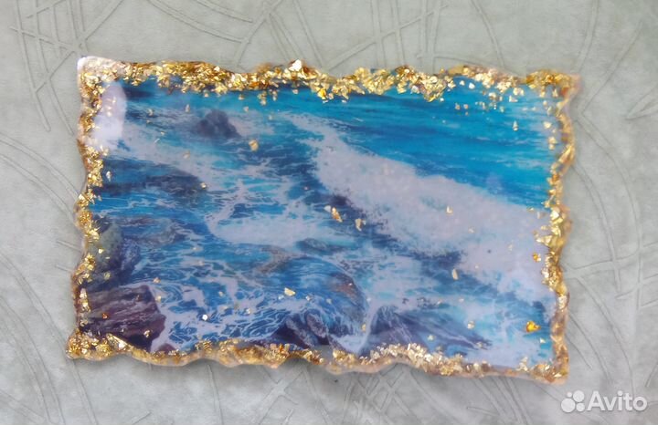 Поднос из эпоксидной смолы 20*30