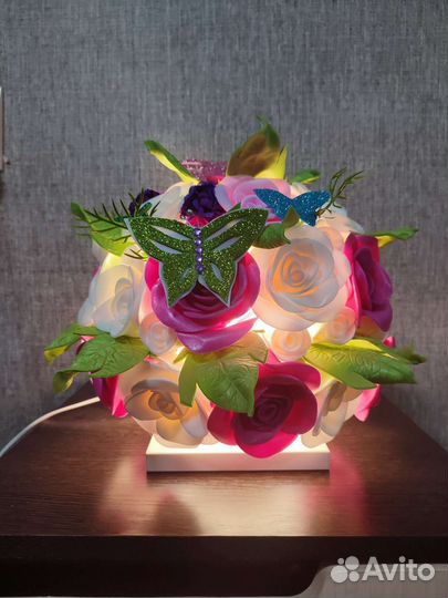 Светильник Шарик роз