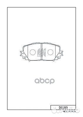 D2253 колодки тормозные дисковые Toyota Coroll