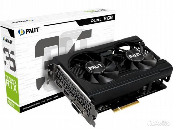 Новая видеокарта palit rtx 3050 8gb