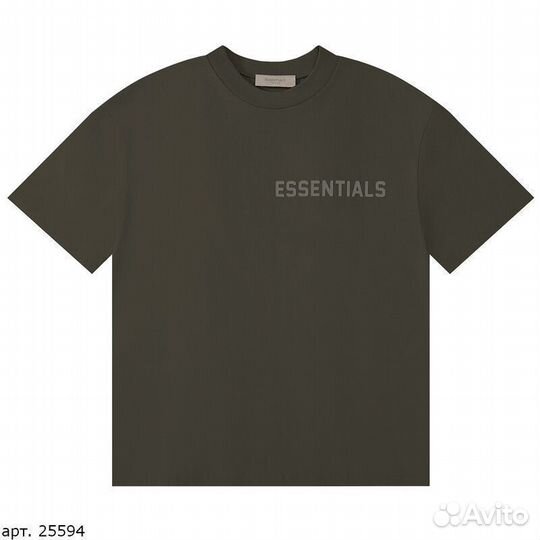 Футболка Fear Of God Хаки