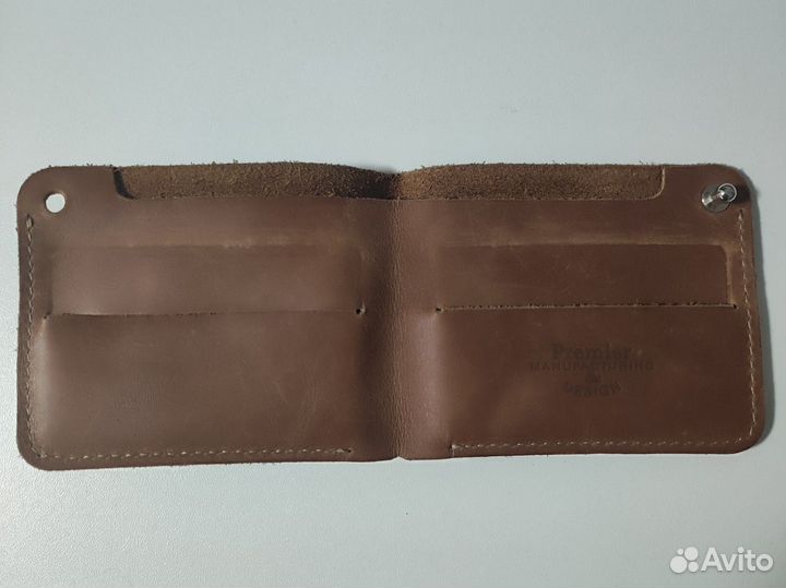 Кошелек мужской кожаный ручной работы