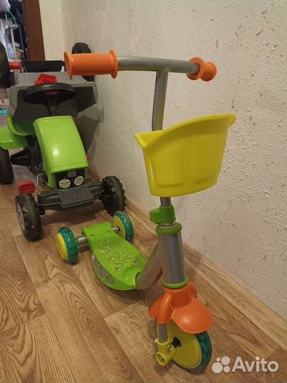 Детский самокат трёхколёсный