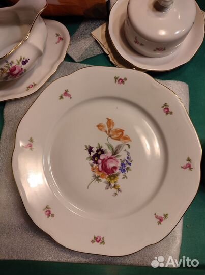 Сервиз Мейсенский букет Чехословакия Богемия хх в