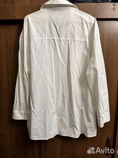 Рубашка белая оверсайз, кофточка розовая шик)