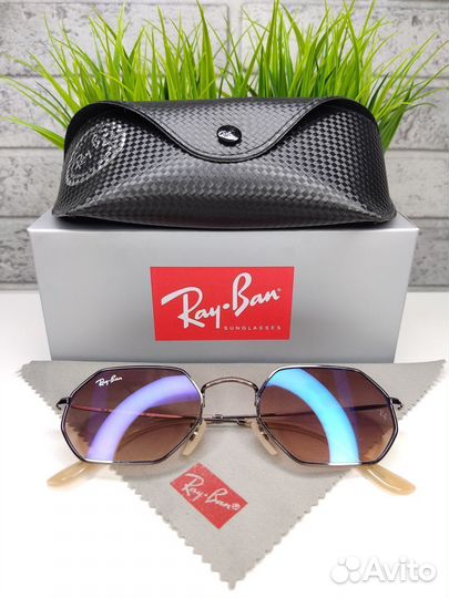 Ray Ban Octagonal 3556 Зеркальный Коричневый