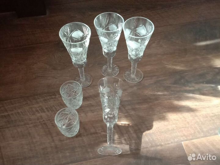 Бокалы и стопки хрусталь СССР