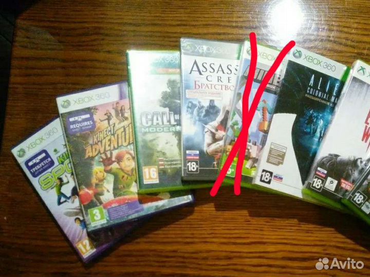 6 Игр на xbox 360 (две игры kinect)