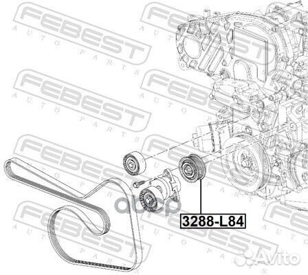 Ролик обводной 3288L84 Febest