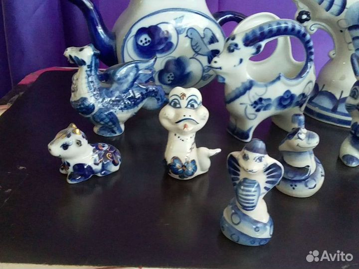 Фарфоровые статуэтки Гжель