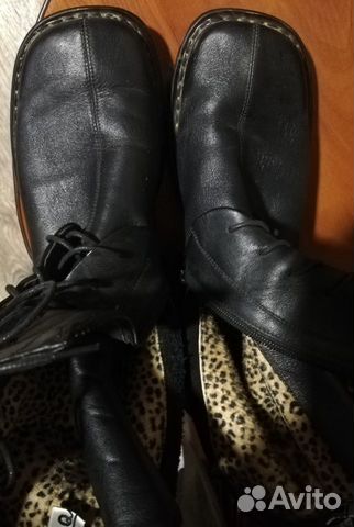 Ботинки кожаные женские, 36 размер