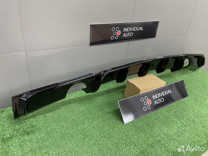 Диффузор накладка заднего бампера BMW 3 F30 1-1