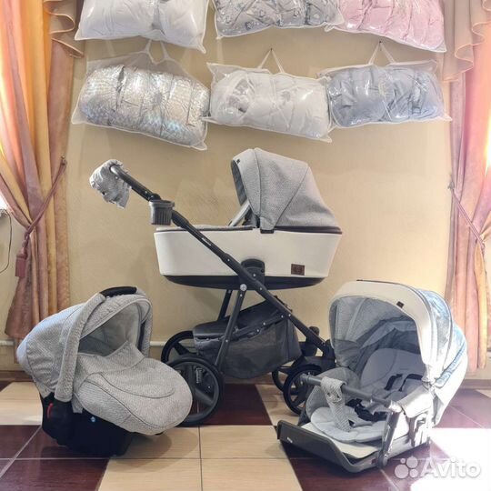 Коляска 3 в 1 Adamex