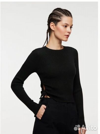 Лонгслив черный