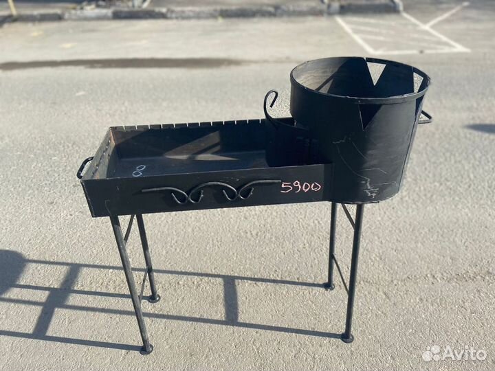 Мангал с очагом