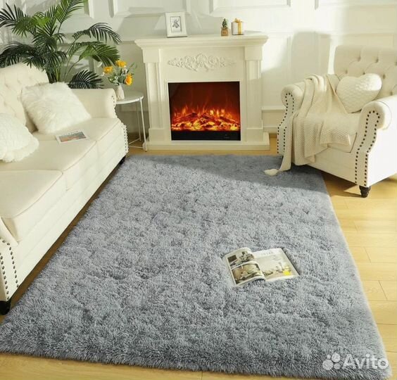 Ковёр палас серый новый