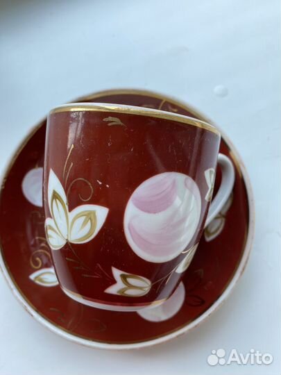 Чайная пара. Бокал. Вербилки розовая слива