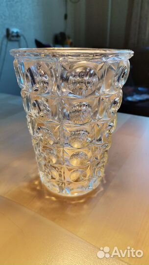 Ваза для цветов хрустальная Уршельский завод СССР
